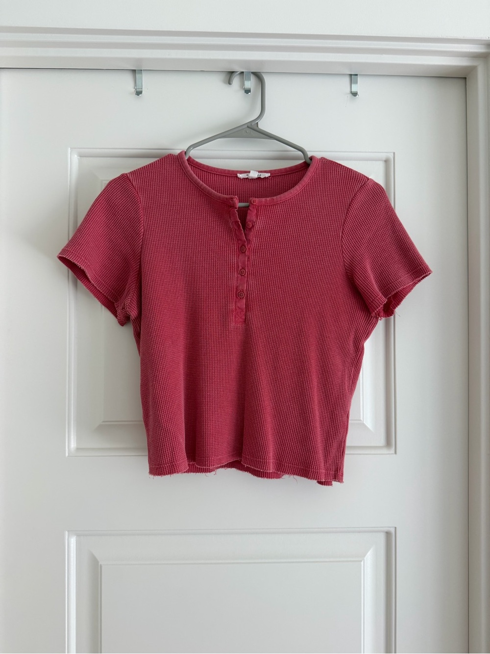 Splendid Bethany Henley Thermal Short Sleeve